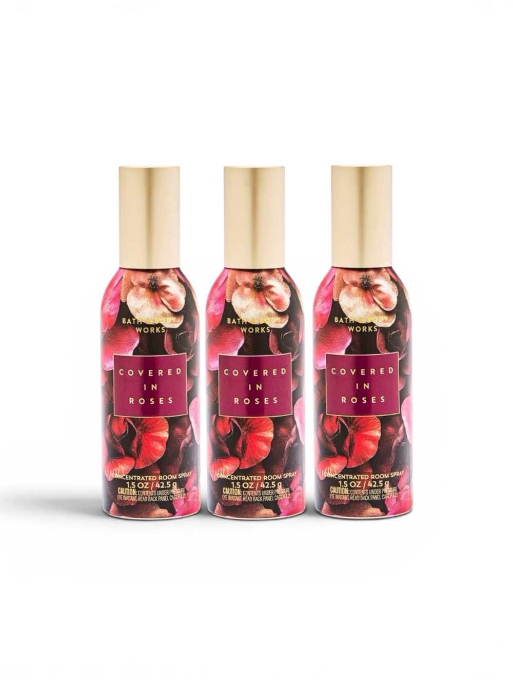 NEW 3-Pc Bath & Body Works 2026 COVERED IN ROSES Concentrated Room Spray Bundle